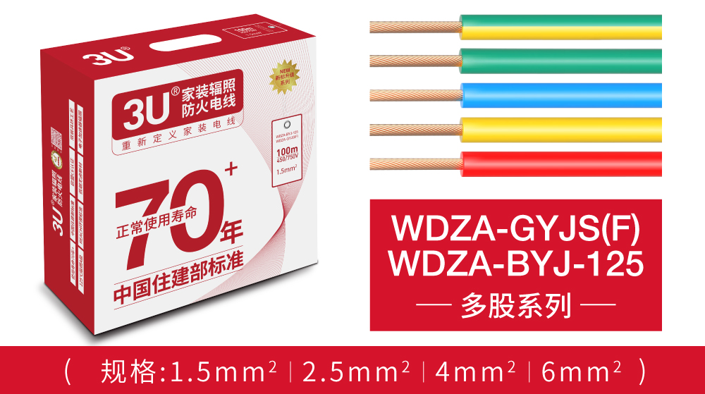 WDZA-GYJS(F)/WDZA-BYJ-125多股系列